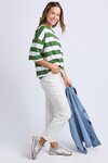 Mazie Block Stripe Sweat