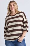 Mazie Block Stripe Sweat