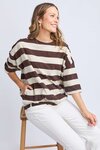 Mazie Block Stripe Sweat