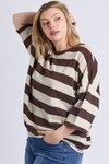 Mazie Block Stripe Sweat