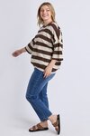 Mazie Block Stripe Sweat