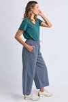 Julia Pinstripe Denim Pant