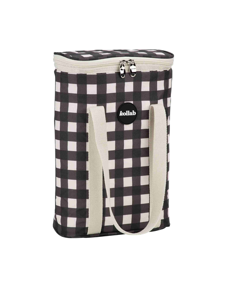Wine Cooler Bag (Black Check)