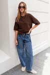 Varsity Forward Seam Barrel Jeans