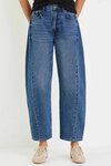 Varsity Forward Seam Barrel Jeans
