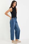 Varsity Forward Seam Barrel Jeans