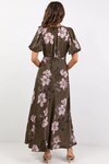 Stage Puff Sleeve Floaty Maxi Dress