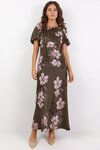 Stage Puff Sleeve Floaty Maxi Dress