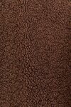 Untold Chocolate Contrast Detail Quarter Zip Sherpa Sweatshirt