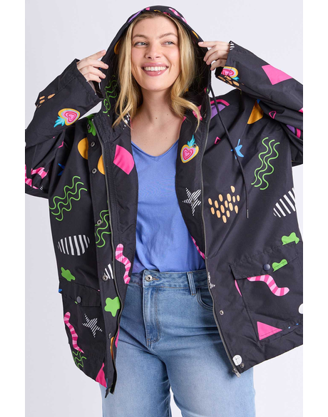 Licorice Galaxy Raincoat