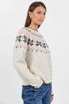 Climate Fairisle Detail Mock Neck Jumper