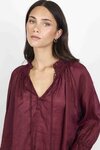Expedition Shirred Neck Short Sleeve Top