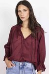 Expedition Shirred Neck Short Sleeve Top