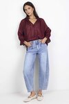 Expedition Shirred Neck Short Sleeve Top