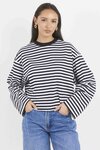 Unite Stripe Long Sleeve Contrast Binding Tee