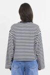 Unite Stripe Long Sleeve Contrast Binding Tee
