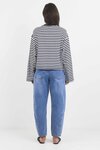Unite Stripe Long Sleeve Contrast Binding Tee