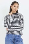 Unite Stripe Long Sleeve Contrast Binding Tee