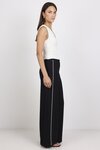Exception Black Piped Side Pants