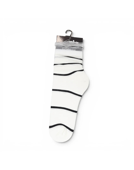 Double Stripe Frill Sock