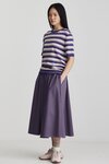 Francisco Knit Tee (Lilac and Dark Purple)