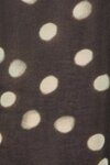 Emphatic Black Polka Dot Georgette High Neck LS Top