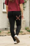 Apartment Pants - Black With Merlot/Blush 