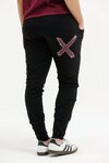 Apartment Pants - Black With Merlot/Blush 