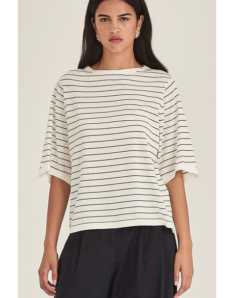 Sumire Striped Boxy Tee