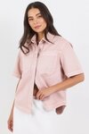Crucial Denim Short Sleeve Shacket