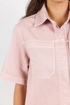 Crucial Denim Short Sleeve Shacket