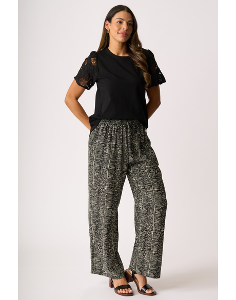 Pull On Straight Trousers