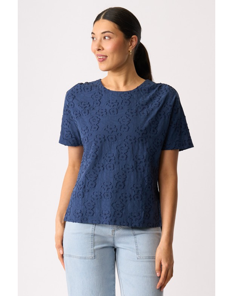 Boxy Step Hem Top