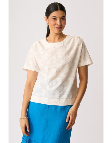 Boxy Step Hem Top