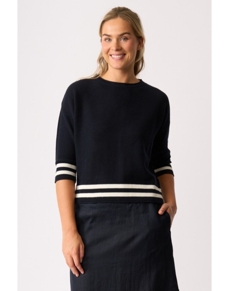 Contrast Rib Jumper