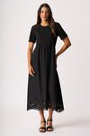 Contrast Detail Swing Dress