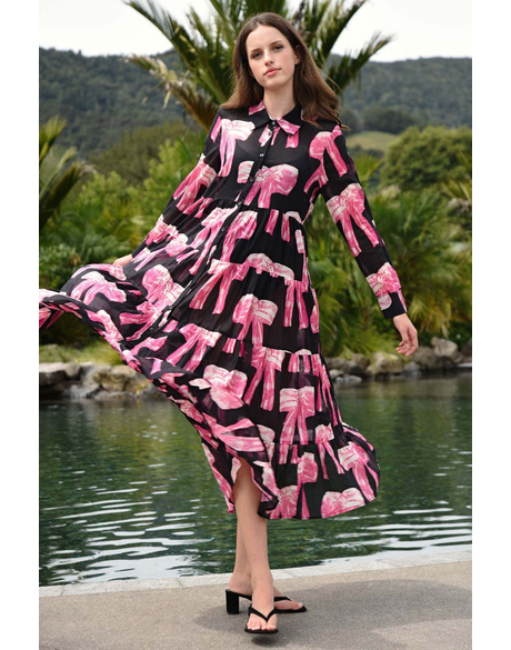 Sun & The Swoon Dress - Bow-dalicious