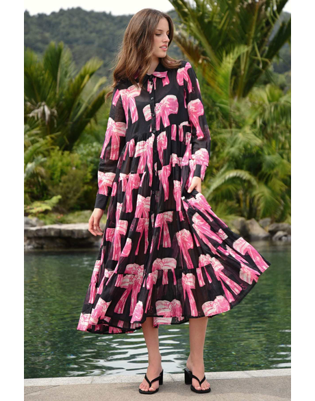 Sun & The Swoon Dress - Bow-dalicious