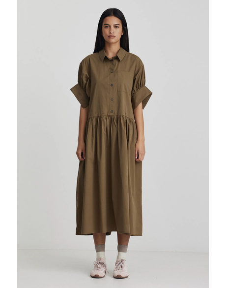 Joni Shirt Dress (Olive)