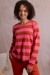 Spritz Stripe LS Tee (Earth Pink Lemonade)