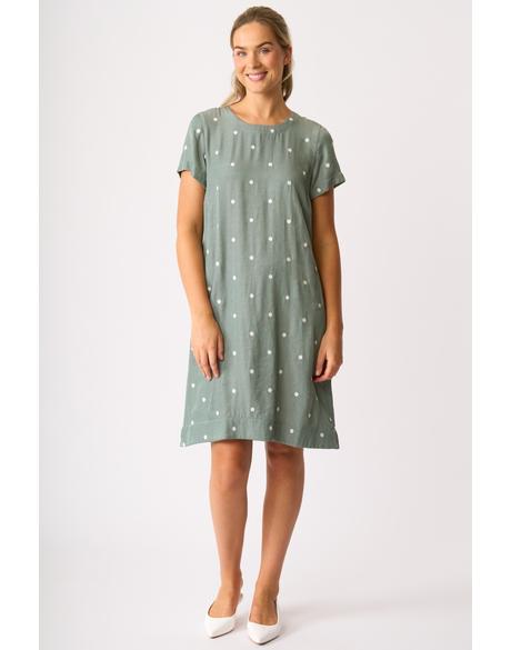 Spot On A Line Dress