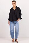 Expedition Shirred Neck Short Sleeve Top