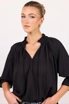Expedition Shirred Neck Short Sleeve Top