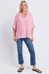Luna Shirt - Pink Lemonade Stripe