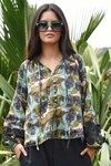 Lace To The Top - Blue & Olive