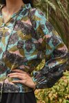 Lace To The Top - Blue & Olive