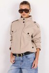 Squad Funnel Neck Trench Jacket