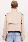 Squad Funnel Neck Trench Jacket