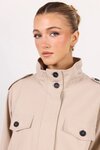 Squad Funnel Neck Trench Jacket