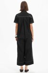 Pleated Contrast Shirt